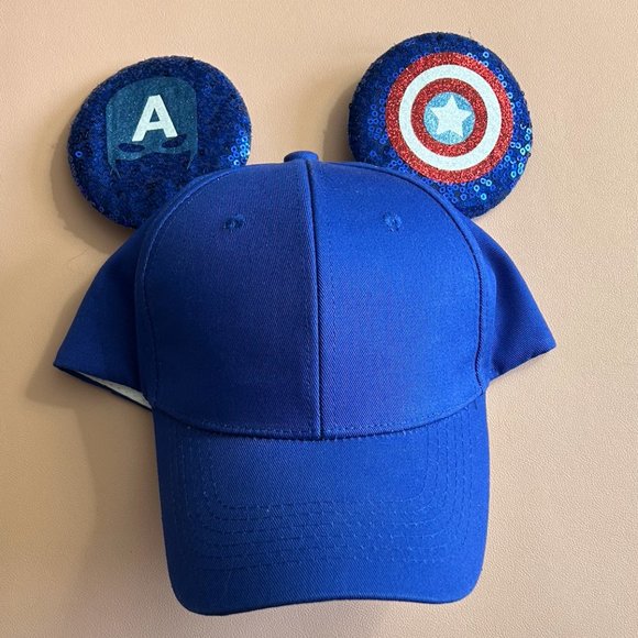 Captain America Mickey Ear Hat - Picture 1 of 2